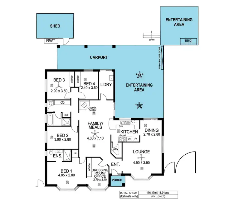Floorplan of Homely house listing, 1 Rubin Street, Hallett Cove SA 5158