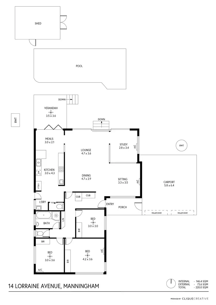 Floorplan of Homely house listing, 14 Lorraine Avenue, Manningham SA 5086