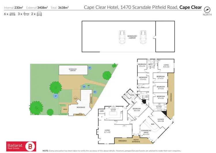 Floorplan of Homely house listing, 1470 Scarsdale-Pitfield Road, Cape Clear VIC 3351