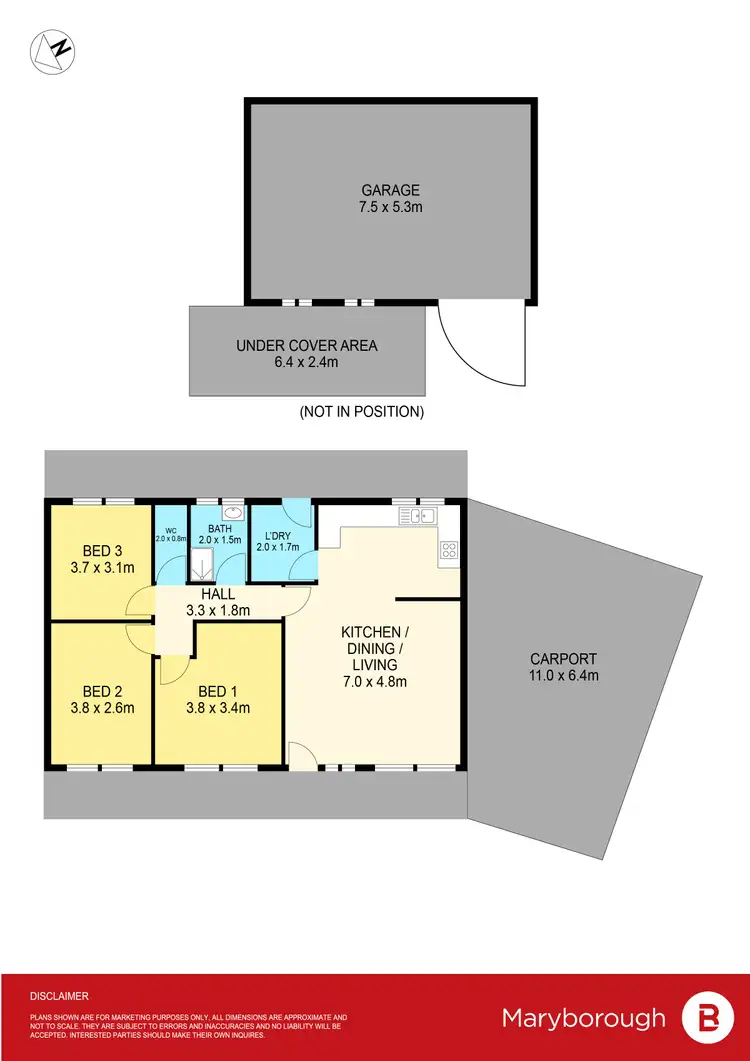 Floorplan of Homely house listing, 10 Cadle Street, Maryborough VIC 3465
