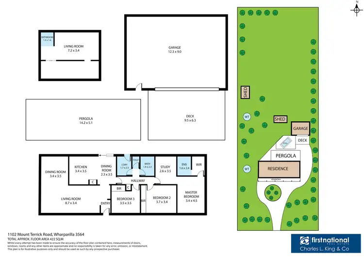 Floorplan of Homely house listing, 1102 Mount Terrick Road, Wharparilla VIC 3564