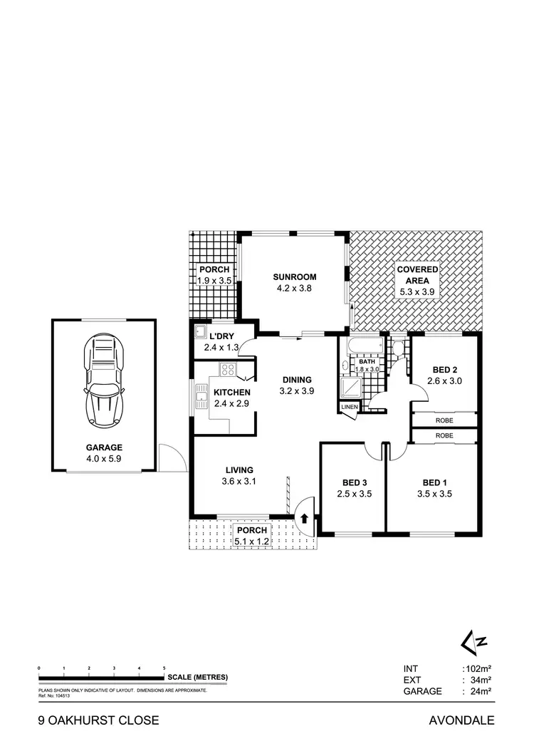 Floorplan of Homely house listing, 9 Oakhurst Close, Avondale NSW 2530