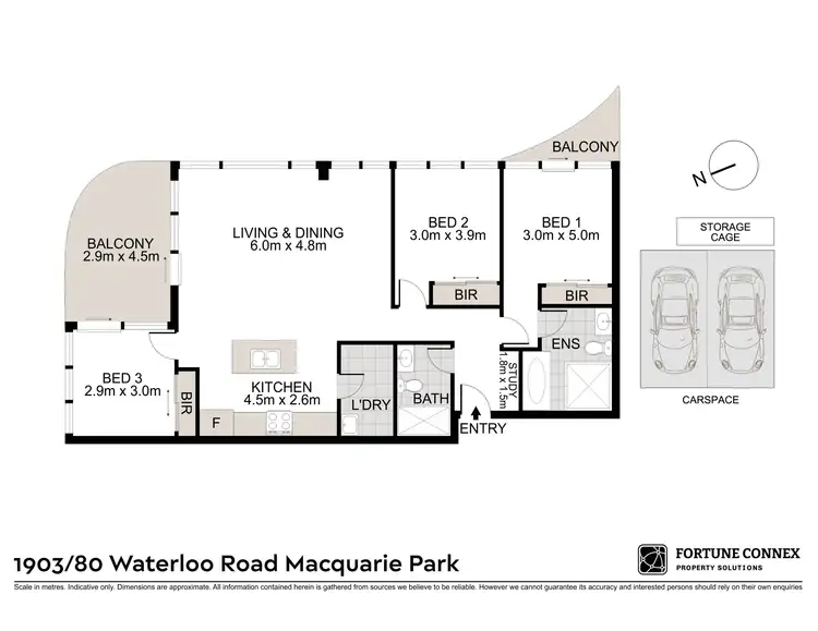 Floorplan of Homely apartment listing, A1903/80 Waterloo Road, Macquarie Park NSW 2113