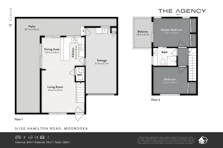 Floorplan of Homely townhouse listing, 3/130 Hamilton Road, Moorooka QLD 4105