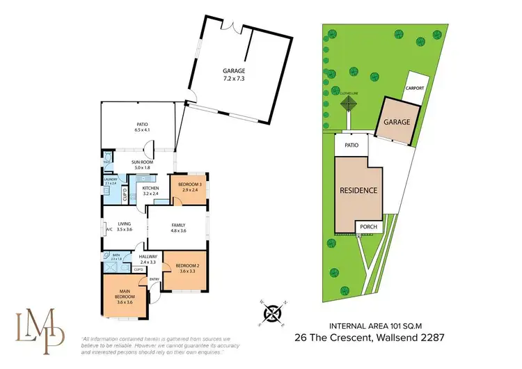 Floorplan of Homely house listing, 26 The Crescent, Wallsend NSW 2287