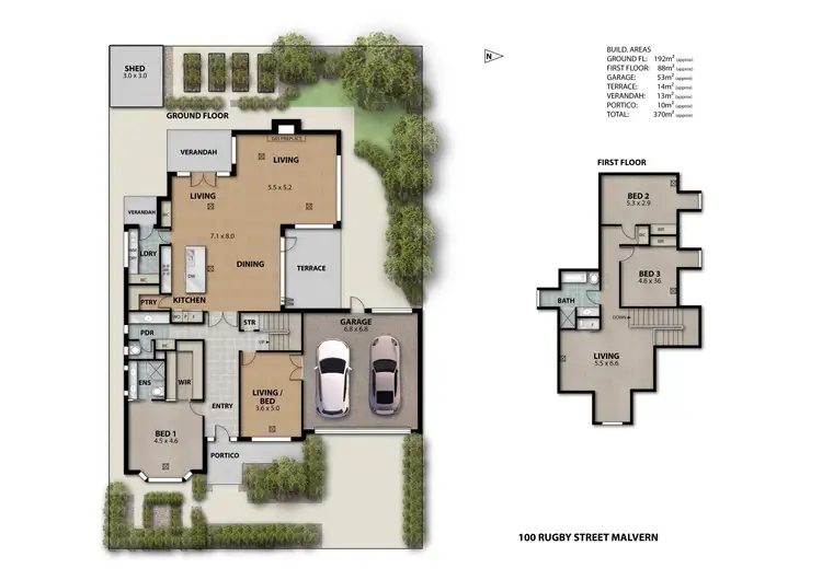 Floorplan of Homely house listing, 100 Rugby Street, Malvern SA 5061
