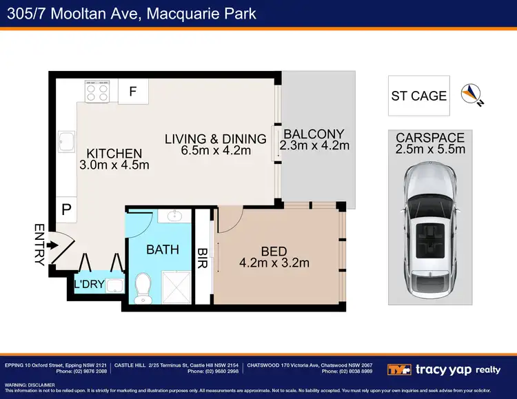 Floorplan of Homely apartment listing, 305/7 Mooltan Avenue, Macquarie Park NSW 2113