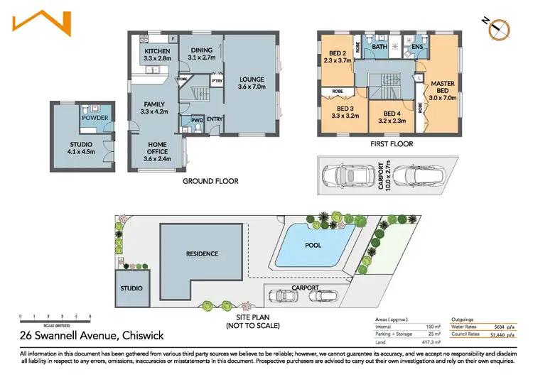 Floorplan of Homely house listing, 26 Swannell Avenue, Chiswick NSW 2046