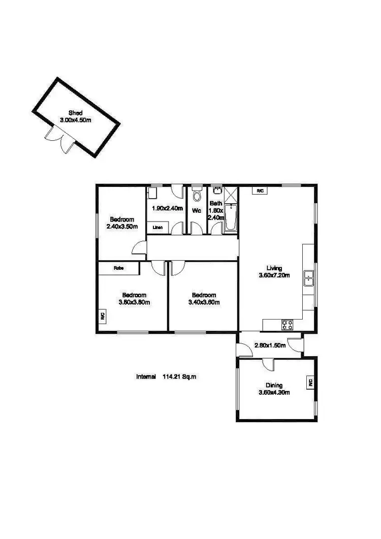 Floorplan of Homely house listing, 6 Lynch Court, Pooraka SA 5095
