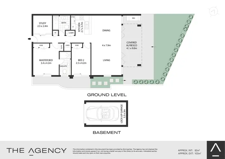 Floorplan of Homely apartment listing, 3/80 Murdoch Street, Cremorne NSW 2090