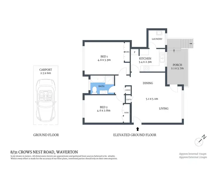 Floorplan of Homely unit listing, 8/31 Crows Nest Road, Waverton NSW 2060