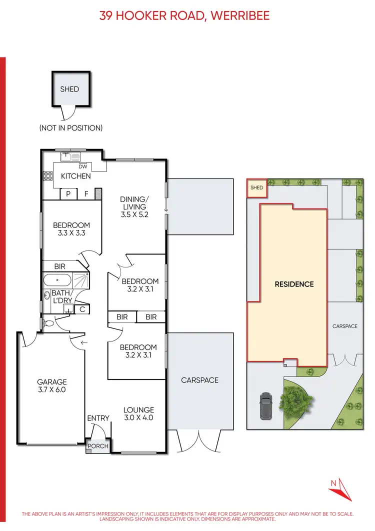 Floorplan of Homely house listing, 39 Hooker Road, Werribee VIC 3030