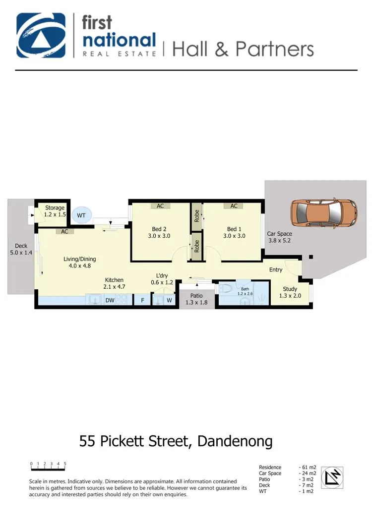 Floorplan of Homely house listing, 55 Pickett Street, Dandenong VIC 3175