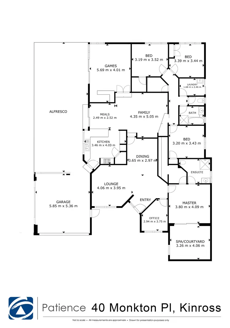 Floorplan of Homely house listing, 40 Monkton Place, Kinross WA 6028
