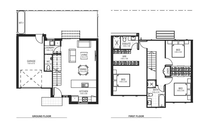 Floorplan of Homely townhouse listing, 5/11 Bulkara Street, Wallsend NSW 2287