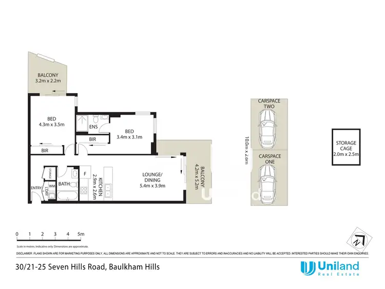Floorplan of Homely apartment listing, 30/21-25 Seven Hills Road, Baulkham Hills NSW 2153
