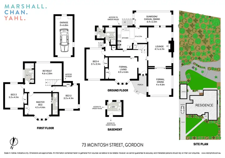 Floorplan of Homely house listing, 73 McIntosh Street, Gordon NSW 2072