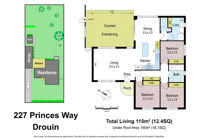 Floorplan of Homely house listing, 227 Princes Way, Drouin VIC 3818