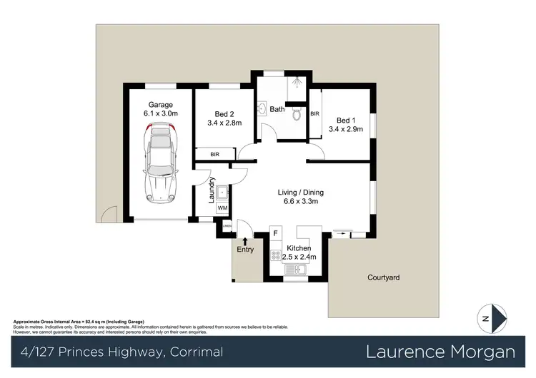 Floorplan of Homely villa listing, 4/127 Princes Highway, Corrimal NSW 2518