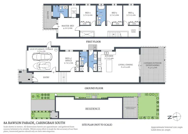 Floorplan of Homely semi-detached listing, 8a Rawson Parade, Caringbah South NSW 2229
