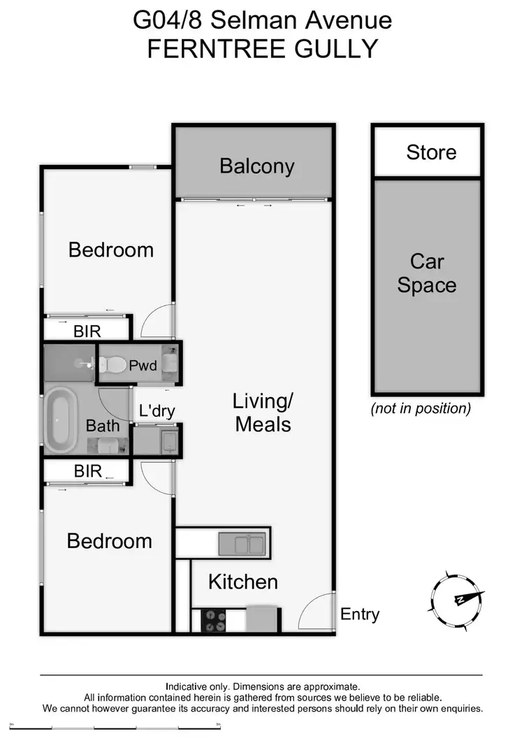 Floorplan of Homely apartment listing, G04/8 Selman Avenue, Ferntree Gully VIC 3156