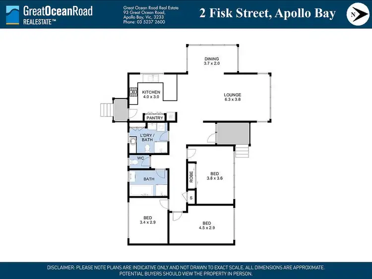 Floorplan of Homely house listing, 2 Fisk Street, Apollo Bay VIC 3233