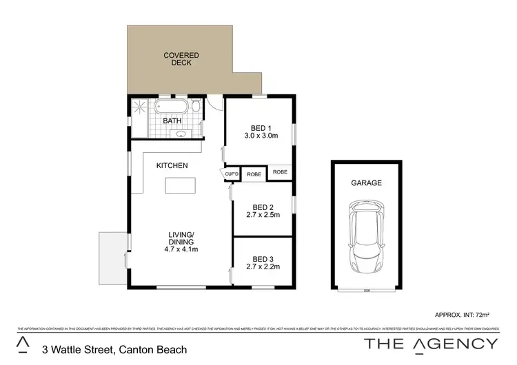 Floorplan of Homely house listing, 3 Wattle Street, Canton Beach NSW 2263