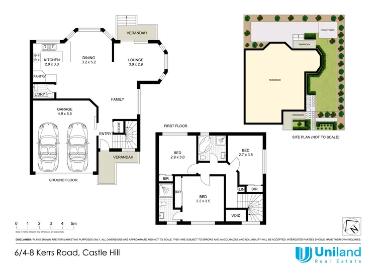 Floorplan of Homely townhouse listing, 6/4-8 Kerrs Road, Castle Hill NSW 2154