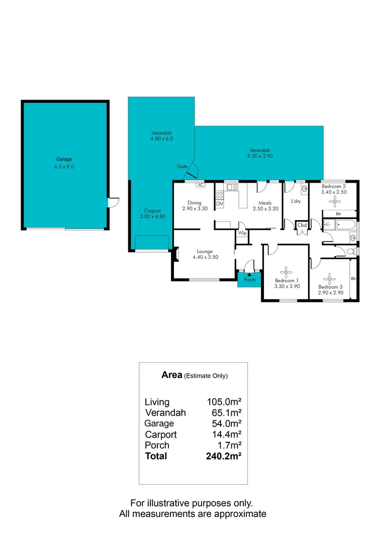 Floorplan of Homely house listing, 4 Bimbadene Road, Reynella SA 5161