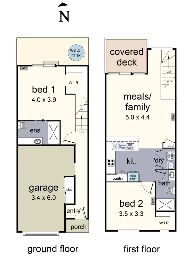 Floorplan of Homely townhouse listing, 3/67 Cave Hill Road, Lilydale VIC 3140