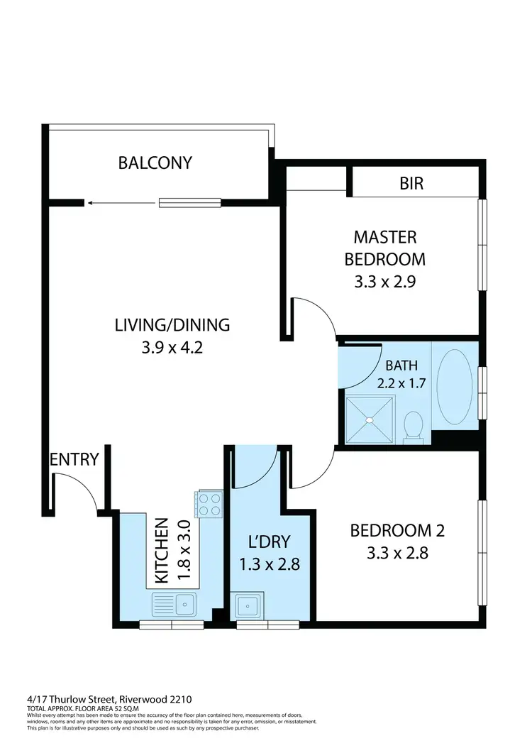 Floorplan of Homely unit listing, 4/17 Thurlow Street, Riverwood NSW 2210