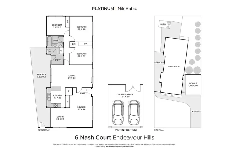 Floorplan of Homely house listing, 6 Nash Court, Endeavour Hills VIC 3802
