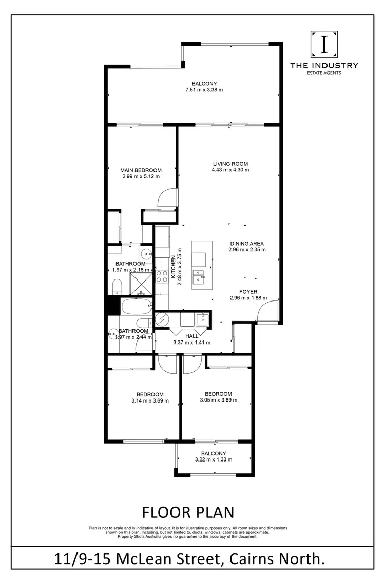 Floorplan of Homely apartment listing, 11/9-15 McLean Street, Cairns North QLD 4870