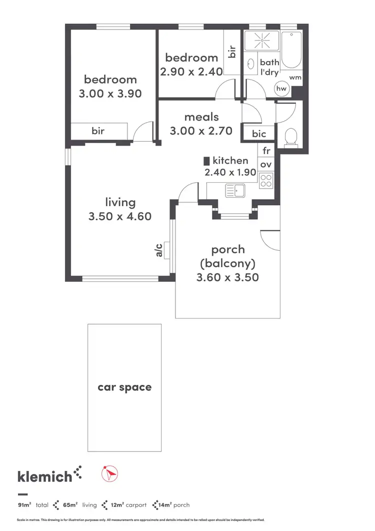 Floorplan of Homely unit listing, 15/258-262 Anzac Highway, Plympton SA 5038