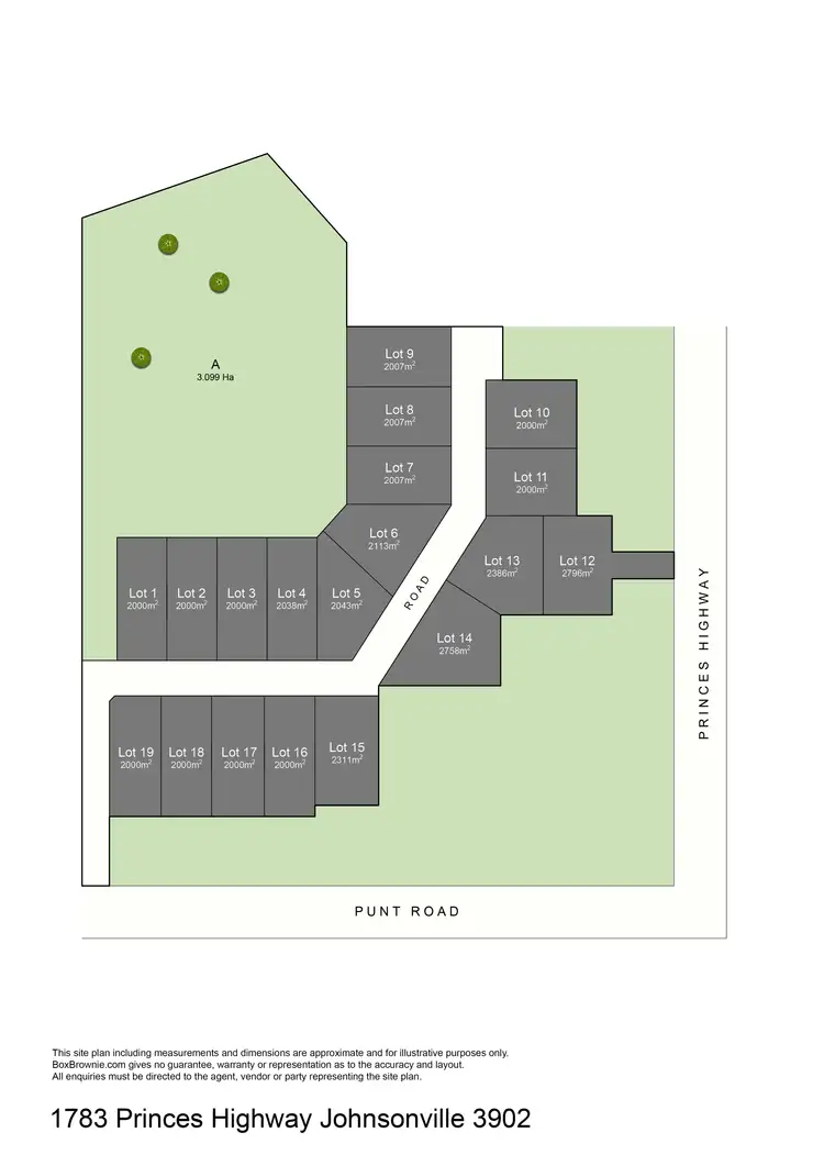 Floorplan of Homely land listing, LOT 11, 1738 Princes Highway, Johnsonville VIC 3902