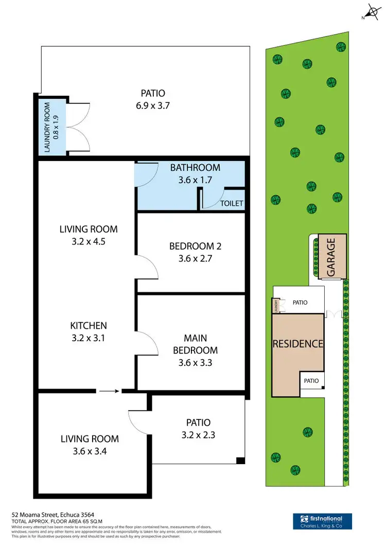 Floorplan of Homely house listing, 52 Moama Street, Echuca VIC 3564