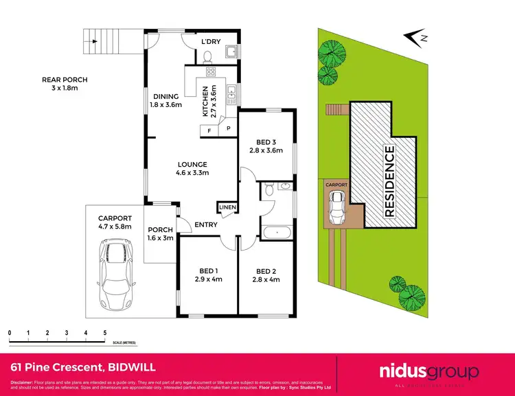 Floorplan of Homely house listing, 61 Pine Crescent, Bidwill NSW 2770