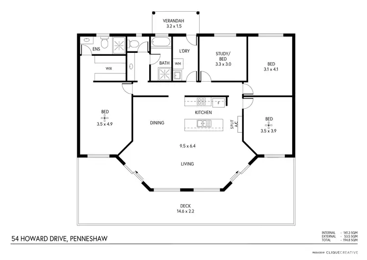 Floorplan of Homely house listing, 54 Howard Drive, Penneshaw SA 5222