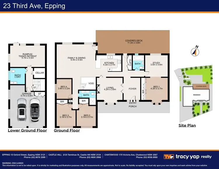 Floorplan of Homely house listing, 23 Third Avenue, Epping NSW 2121