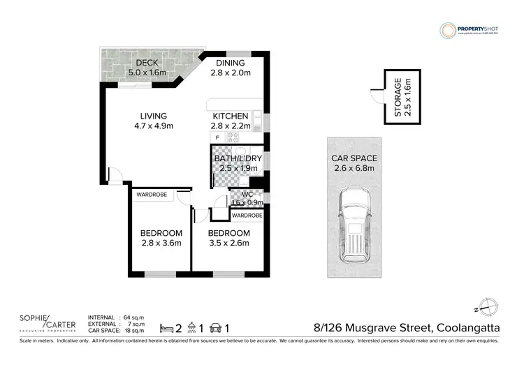 Floorplan of Homely unit listing, 8/126 Musgrave Street, Coolangatta QLD 4225