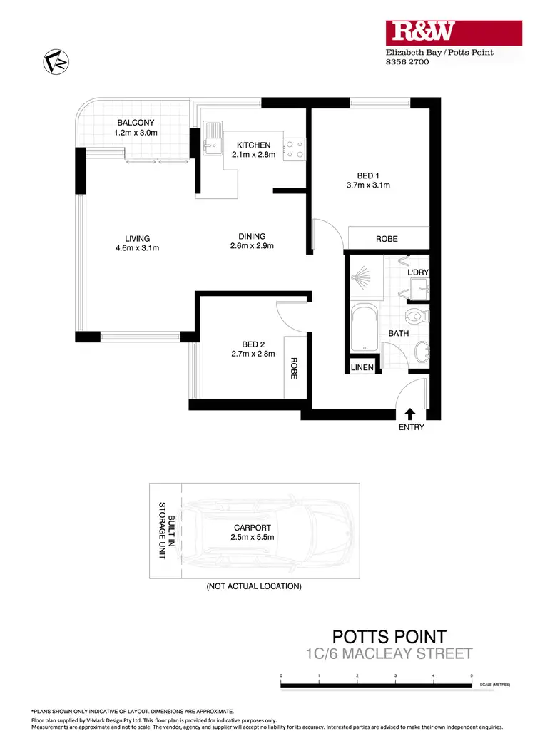 Floorplan of Homely apartment listing, 1C/6 Macleay Street, Potts Point NSW 2011
