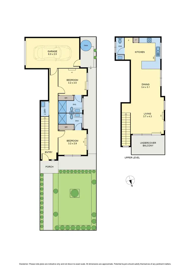 Floorplan of Homely townhouse listing, 1/57 Rhodes Parade, Oak Park VIC 3046