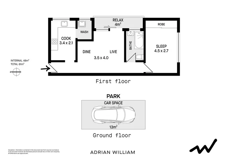 Floorplan of Homely unit listing, 1/55 Cobar Street, Dulwich Hill NSW 2203