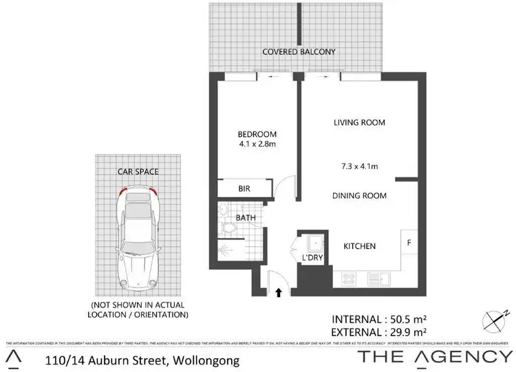 Floorplan of Homely apartment listing, 110/14 Auburn Street, Wollongong NSW 2500
