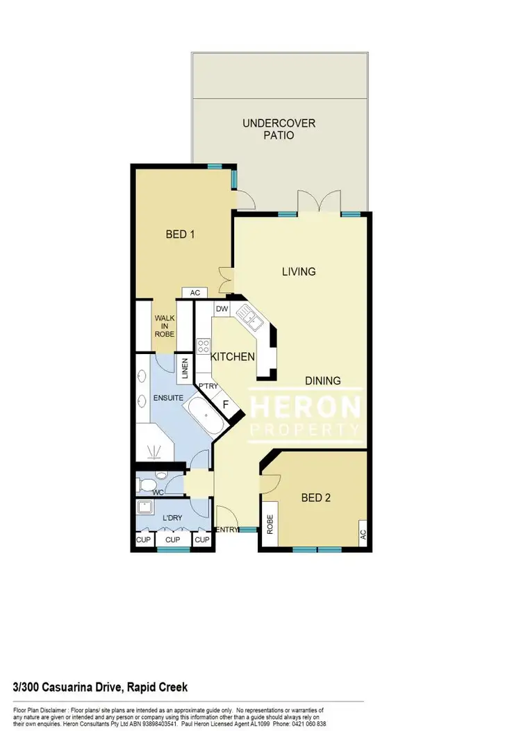 Floorplan of Homely apartment listing, 3/300 Casuarina Drive, Rapid Creek NT 810