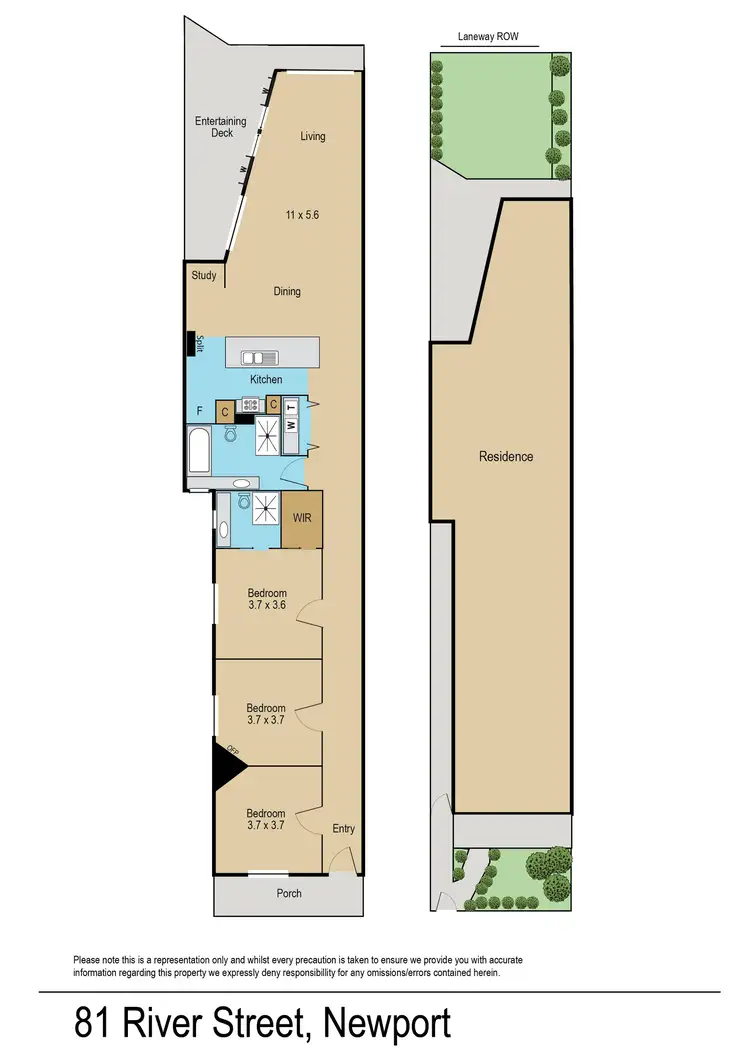Floorplan of Homely house listing, 81 River Street, Newport VIC 3015