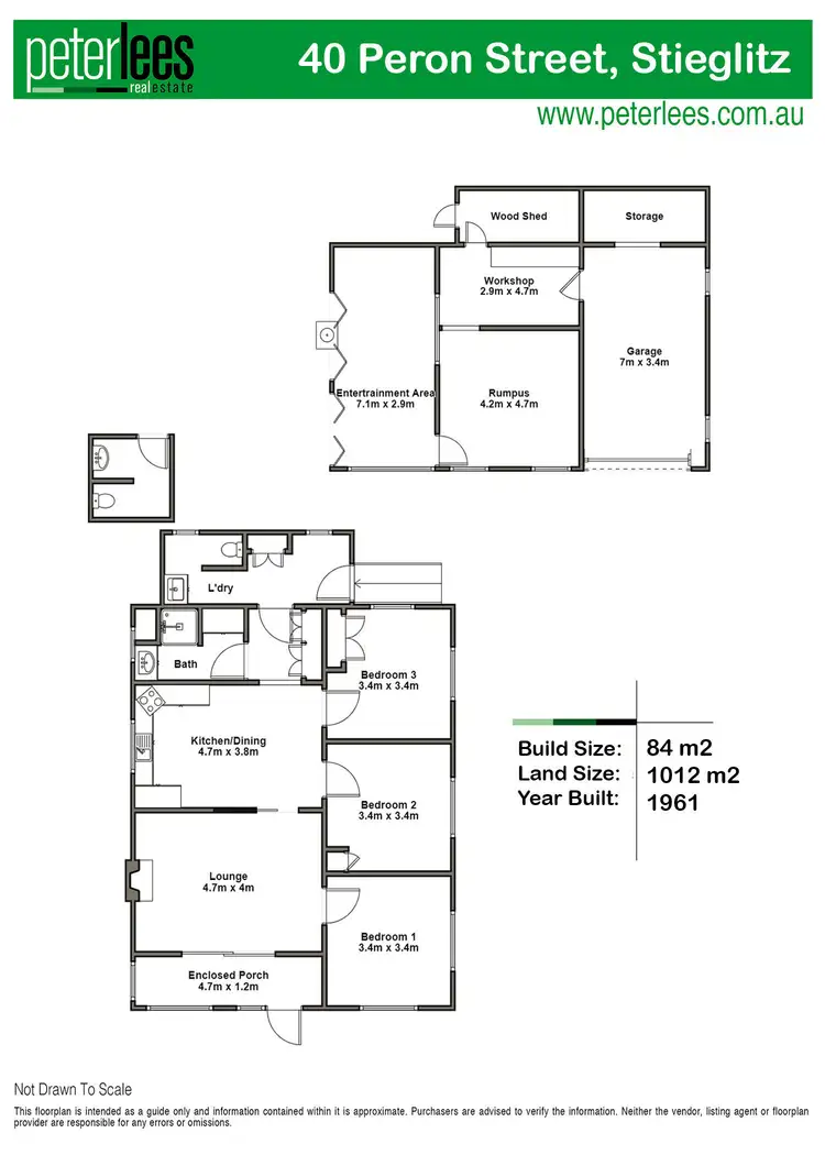 Floorplan of Homely house listing, 40 Peron Street, Stieglitz TAS 7216