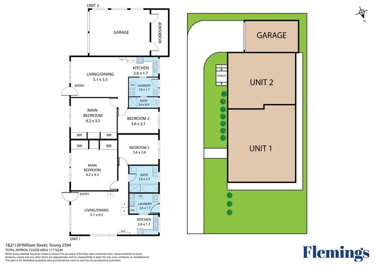 Floorplan of Homely unit listing, 1,2 & 3/130 William Street, Young NSW 2594