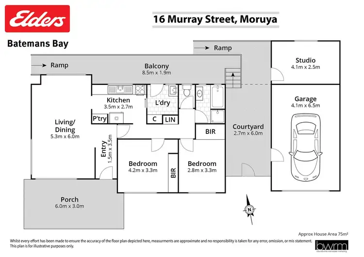 Floorplan of Homely house listing, 16 Murray Street, Moruya NSW 2537