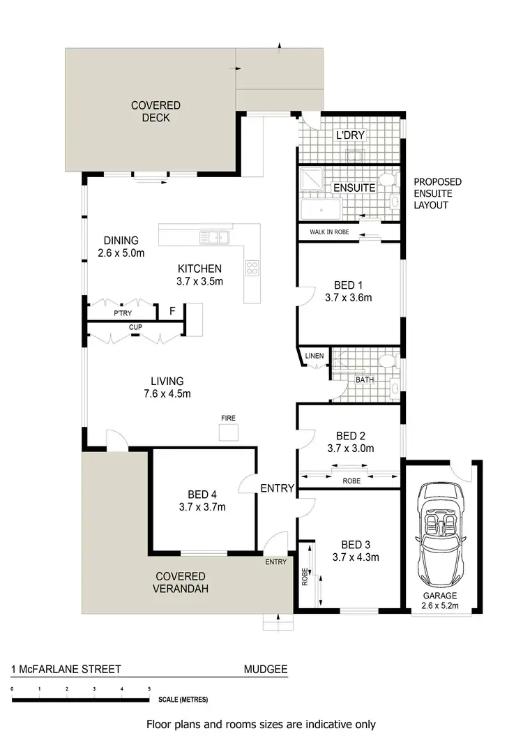 Floorplan of Homely house listing, 1 McFarlane Street, Mudgee NSW 2850